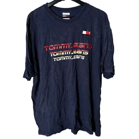 Y2K Tommy Jeans T Shirt XL - Picture 1 of 4